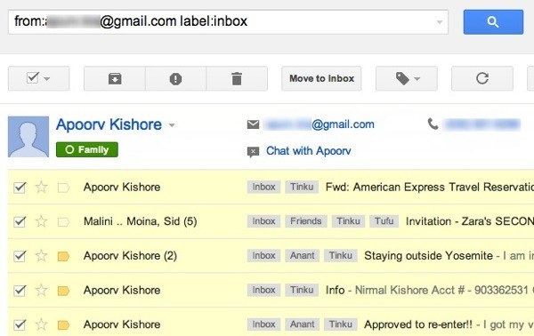 mozgassa a Gmail-maileket