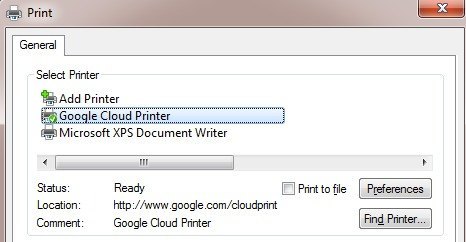Cloud nyomtató-illesztőprogram