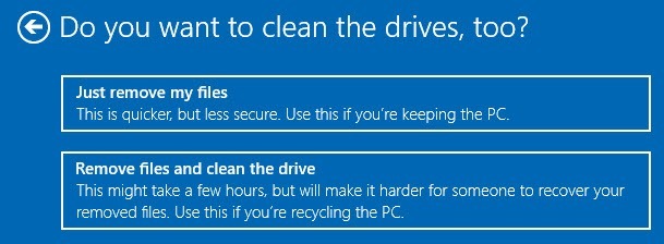 clean drive windows 10