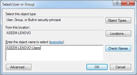 user group permissions